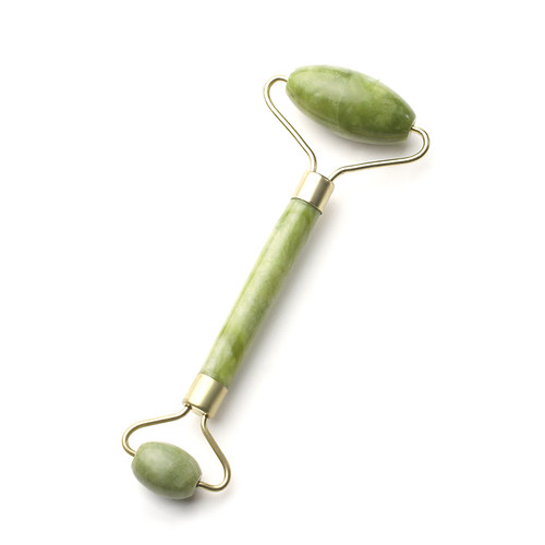 Jade Roller Face Thin Massager Relaxation Tool玉石按摩滚轮 - 图3