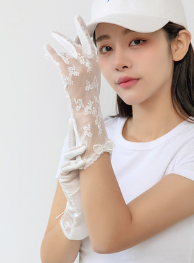 蕾丝超仙森系高级旗袍新娘手套