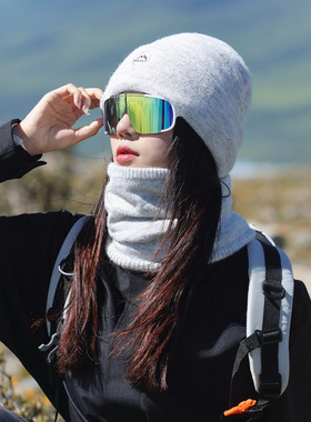 帽子围脖两件套户外登山徒步