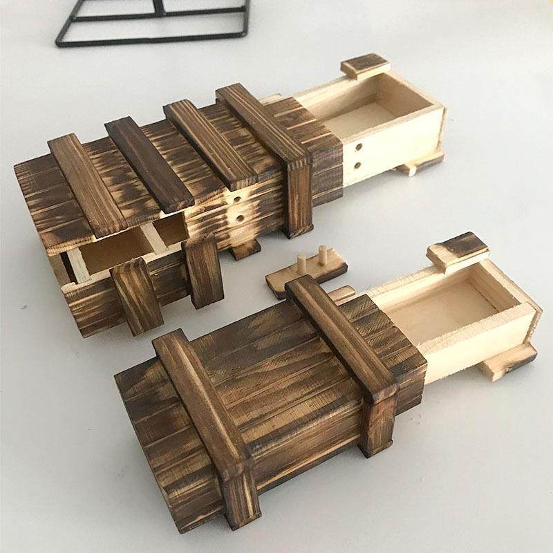 孔明锁鲁班锁烧脑解锁机关盒子收纳三开魔盒智力玩具情人节礼物,淘宝优惠券,粉丝福利购,淘宝优惠卷