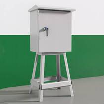 Outdoor Yellow Tertiary Distribution Box Tripod site Temporary electric box tripod control box landing rack angle iron frame