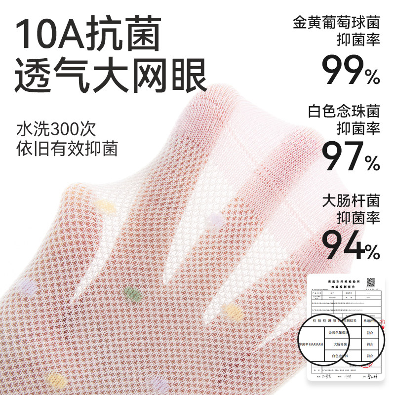 女童袜子春夏薄款网眼中筒袜女孩中大童春秋童袜宝宝棉袜2025短袜