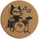 Baiyu Rock Cat Cork Pad Cute Anti-Slip Insulated Heat-Anti-Scalding Coaster Pot Pad Anti-Scalding Pad Desktop Protection