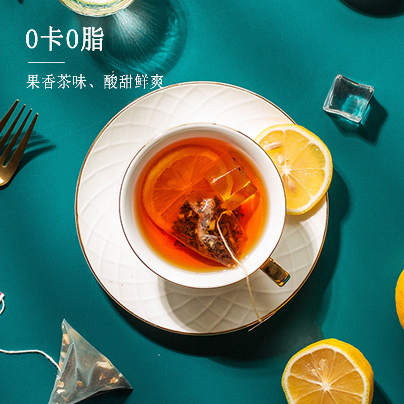 柠檬红茶三角袋泡茶包花茶组合小袋装養生柠檬片热泡冷泡水果茶叶-图0