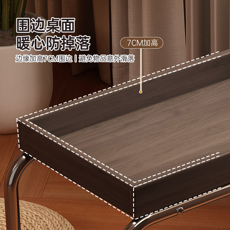 中古风小推车带轮置物架茶几可移动客厅沙发边几零食收纳架小桌子,淘宝优惠券,粉丝福利购,淘宝优惠卷