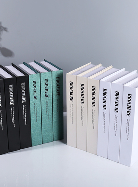 轻奢风纯色客厅玄关服装店仿真书