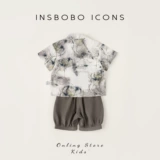 Летняя одежда, детский комплект, китайский стиль, детская одежда, в западном стиле