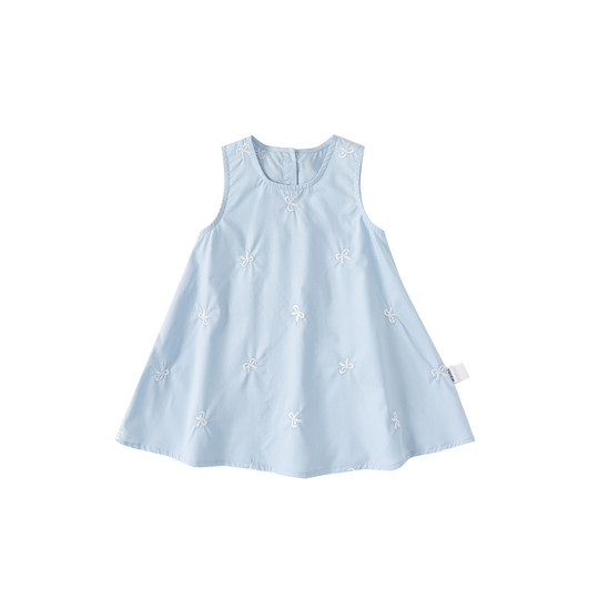 INSbobo女童连衣裙无袖儿童裙子夏款2025新款夏女宝宝公主裙洋气