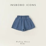 Детские шорты, джинсовая юбка, тонкие штаны для девочек, летняя одежда, в западном стиле