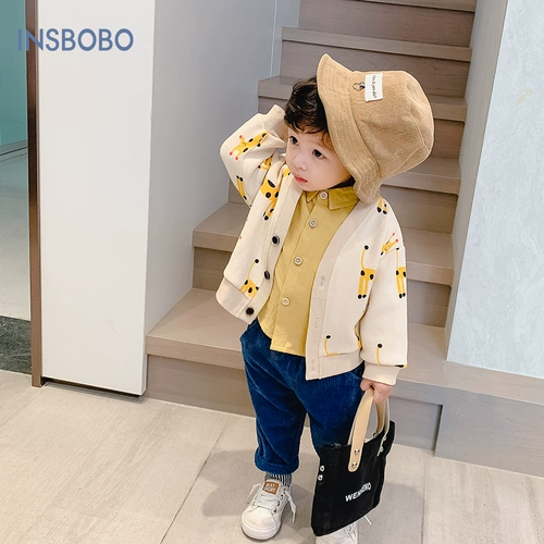 Детский комплект для мальчиков, осенний, в западном стиле, 3 предмета, 3 лет, детская одежда