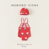 Детский купальник, летняя летняя одежда для девочек, в западном стиле, в цветочек