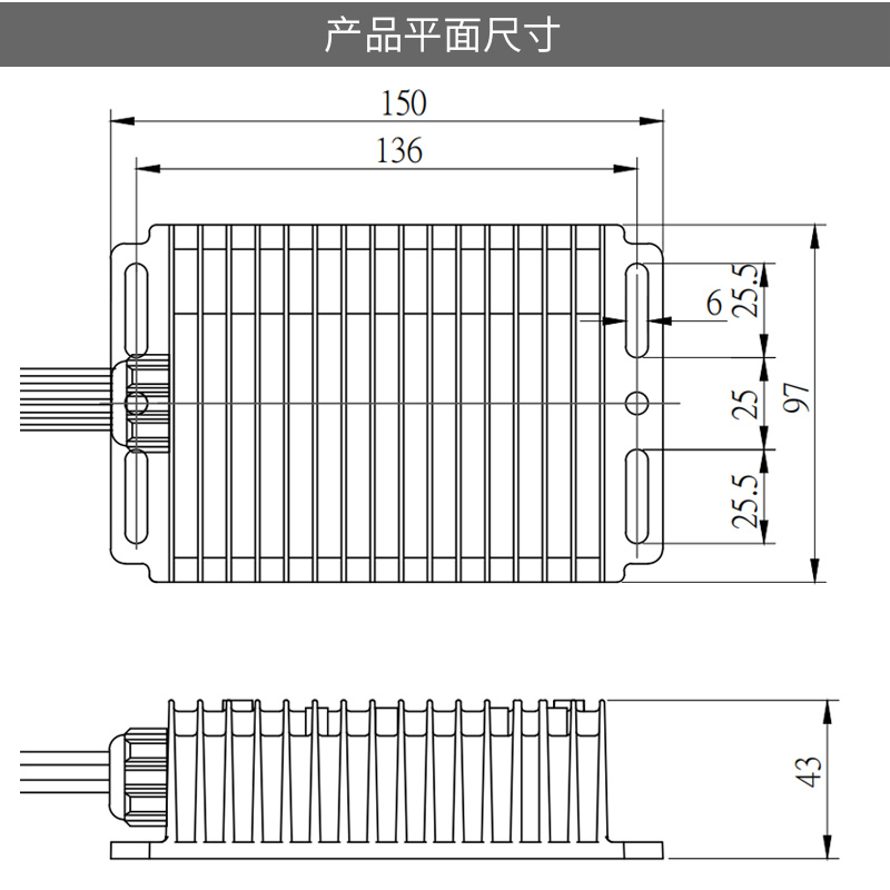 华晶小牛九号大功率防水铸铝DC转换器12V40A5V手机快充改装升级版 - 图3