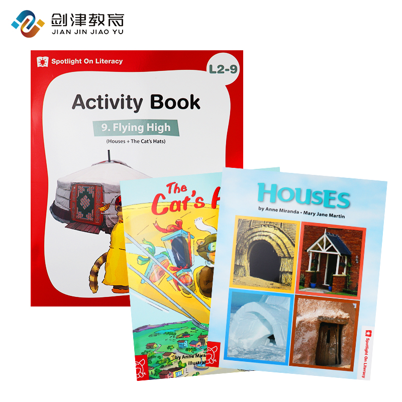 英文原版分级阅读绘本 Spotlight on Literacy L2-9系列含2本故事书（book1+book2）+1本练习册+1光盘 4-8岁儿童英语分级读物 - 图3