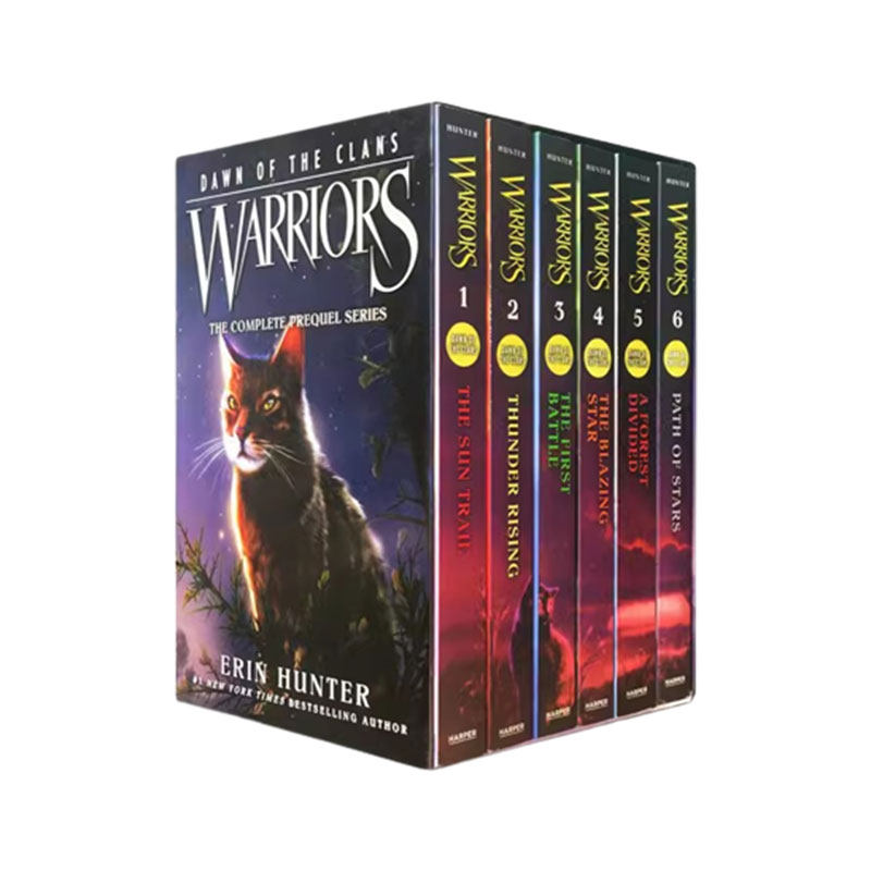 warriors猫武士猫武士英文原版猫武士五部曲族群黎明Warriors: Dawn of the Clans 6册儿童课外阅读奇幻成长励志 ...
