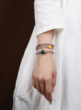 天然水晶手链女款轻奢小众设计感高级精致闺蜜礼物送女友