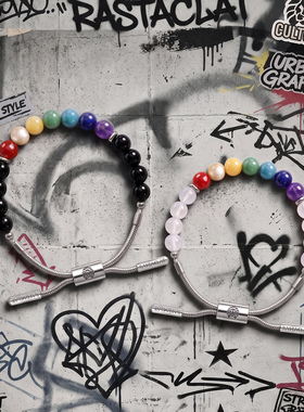 RASTACLAT彩虹限定小狮子手链