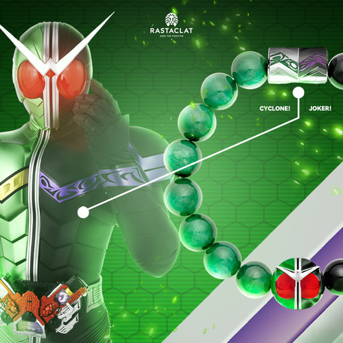 RASTACLAT×假面骑士W疾风王牌联名款男女情侣小狮子国风手串礼物 - 图1