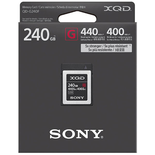 索尼 240G XQD存储卡 440M/s 用于FS7专业摄像机尼康D850单反相机