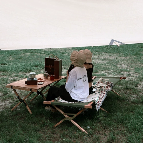 FG Dream Garden Garden Открытый кемпинг, портативная военная кровать складное дерево складывающе