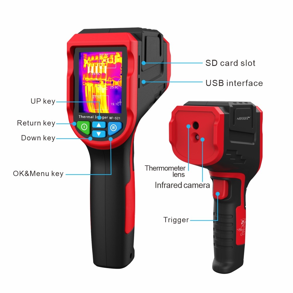 Noyafa NF-521 Infrared Thermal Imager sensor Floor Heating Detector Temperature thermal imaging - 图2