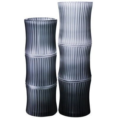 玻璃大花瓶高款水养百合插花长枝富贵文竹花器现代简约餐桌摆件 虎窝淘