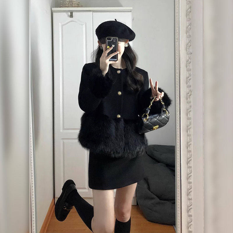 小香风毛呢法式套装裙高级感小洋装秋冬气质名媛韩剧职业两件套女,淘宝优惠券,粉丝福利购,淘宝优惠卷