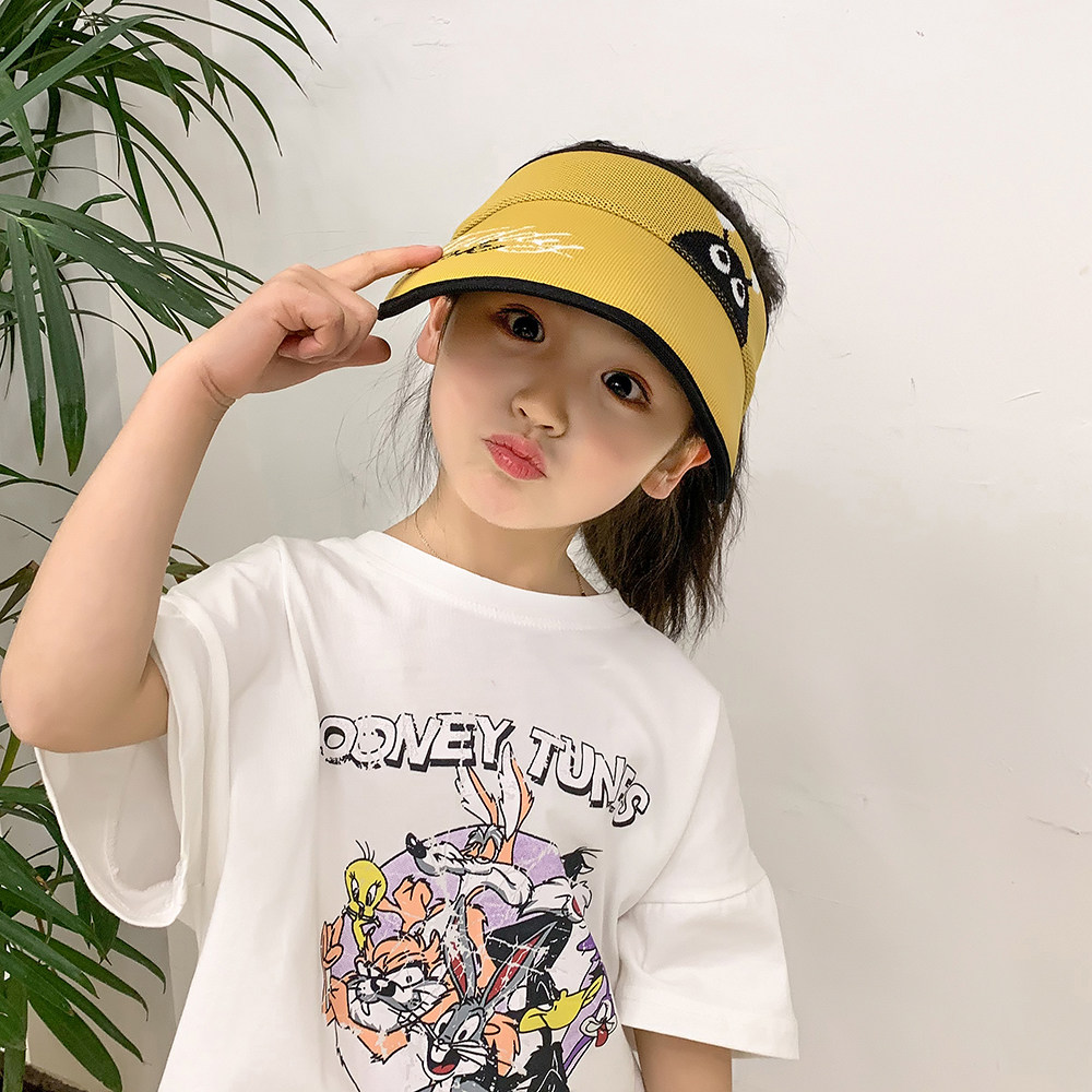 夏季遮阳防晒帽男童大帽檐儿童帽子 俏皮点点帽子