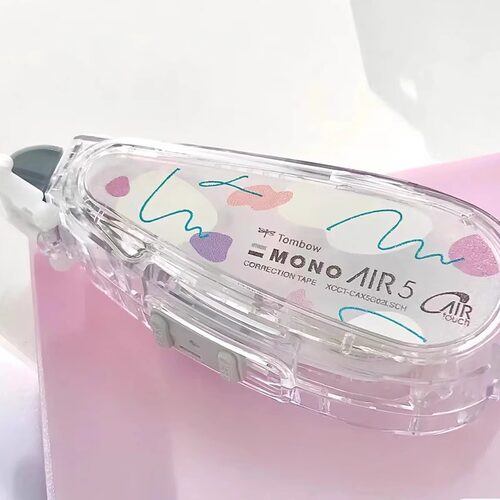 限定款日本Tombow蜻蜓MONO静音修正带Air5款透明1+2套装可爱涂改带学生用可换替芯大容量实惠装10m改正带文具 - 图2