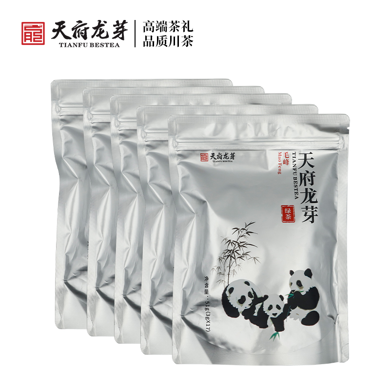 熊貓毛峰袋裝_天府龍芽旗艦店_茶