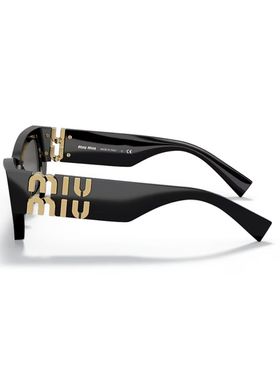 【自营】miumiu/缪缪时尚明星同款金属黑框方形太阳眼镜0MU 09WS