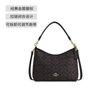 【自营】COACH/蔻驰LAUREL31流浪包女包经典老花手提包情人节礼物