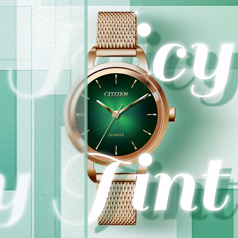 Directly operated fashion style stainless steel women's watch