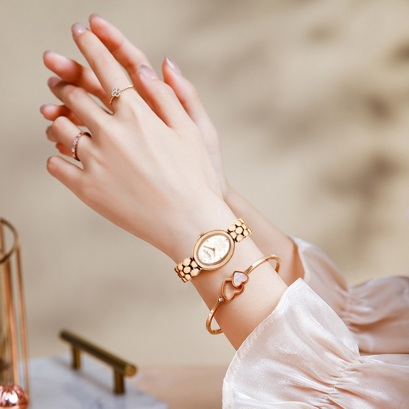 【自营】COACH/蔻驰手表女时尚椭圆老花表盘钢带石英女表14504437,淘宝优惠券,粉丝福利购,淘宝优惠卷