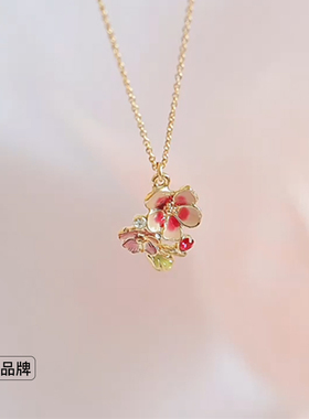 OSEWAYA女和风花朵细锁骨链