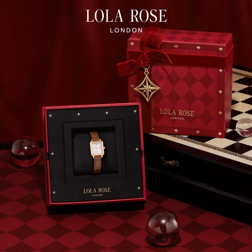 Самоуправляемые LolaRose Lola Rose новые маленькие коричневые часы женские подарочная коробка подарок для подруги
