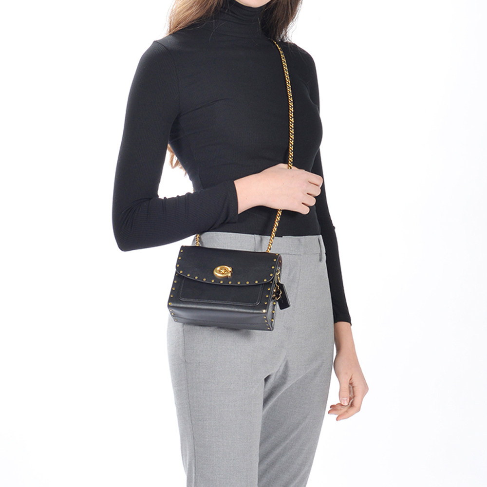 【直营】coach parker18牛皮铆钉女包 天猫国际时尚直营女士包袋