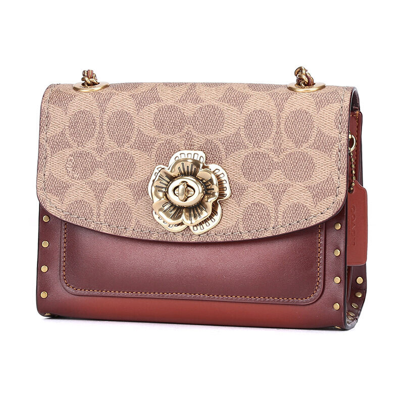 【自营】coach女parker山茶花牛皮 天猫国际时尚直营女士包袋