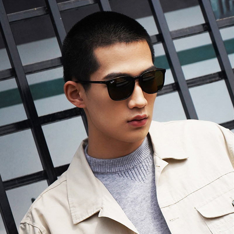 【自营】rayban防晒方形大框太阳镜 天猫国际自营时尚范太阳眼镜