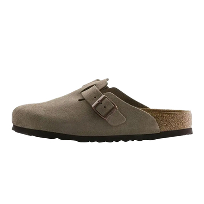 【自营】Birkenstock绒面百搭时尚凉拖 男女同款灰褐色560771