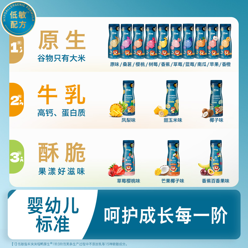 【自营】禾泱泱稻鸭婴儿手指泡芙条 宝宝零食无添加白砂糖6月+ - 图3