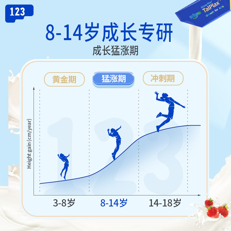 【自营】健敏思三次高二段赖氨酸钙镁锌8-14岁青少年液体钙*2盒,淘宝优惠券,粉丝福利购,淘宝优惠卷