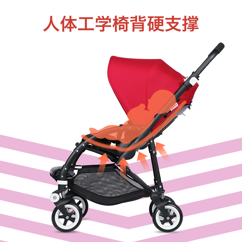 【自营】Bugaboo Bee3博格步轻便双向可坐躺婴儿推车bee6荷兰座椅 - 图1