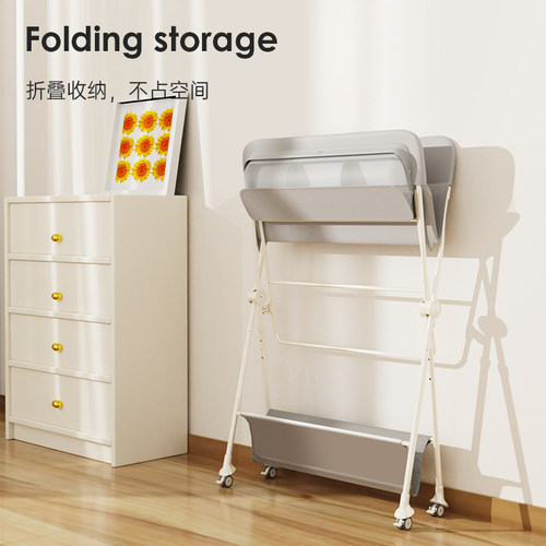 【自营】M-Castle慕卡索尿布台婴儿护理台换尿布操作台可调高静音 - 图2