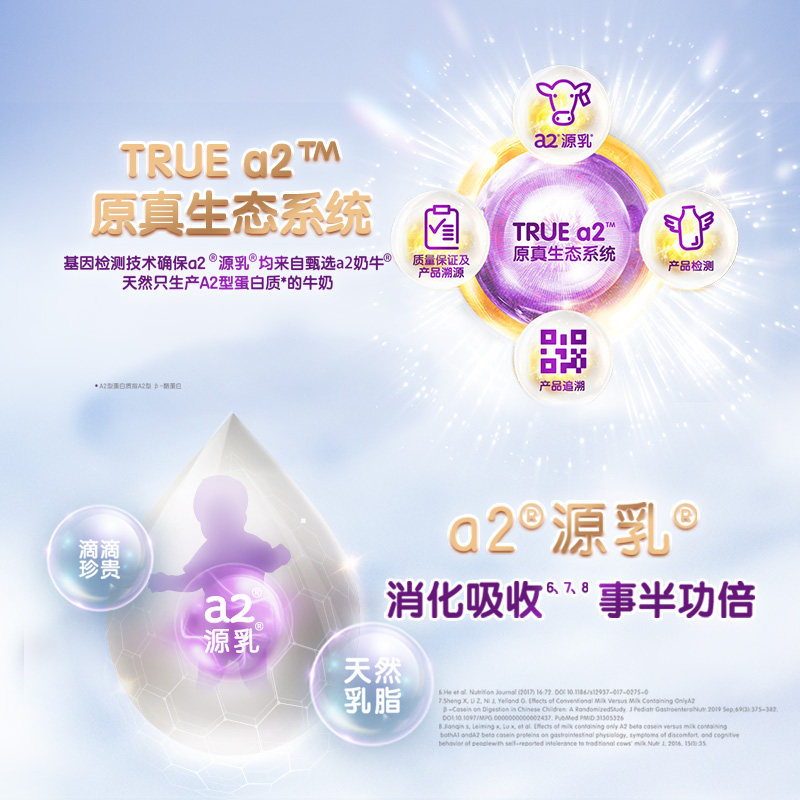 【自营】a2新升级紫白金婴幼儿牛奶粉 天猫国际自营萌宝社婴幼儿牛奶粉