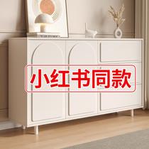 Dining Side Cabinet Lockers Living Room Home Leaning wall Tea Water cabinet Cabinet Minima Modern Entrance White containing cabinet