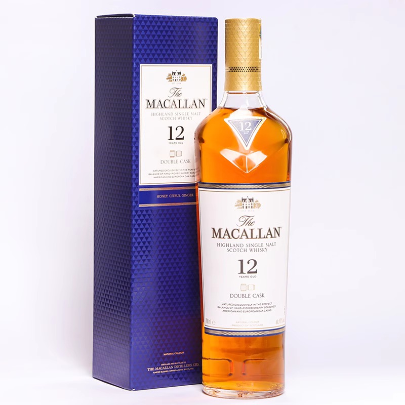 【自营】Macallan麦卡伦蓝钻12年单一麦芽苏格兰威士忌700ml洋酒