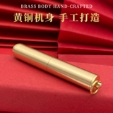 Креативная дорожная зажигалка на керосине, портативный латунный ретро ветрозащитный брелок, подарок на день рождения