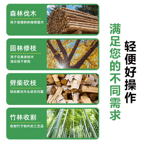 湘利锂电电链锯充电式电锯大功率家用锯柴手持户外链锯砍树伐木锯 - 图0