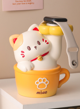创意苹果手表充电支架猫咪摆件
