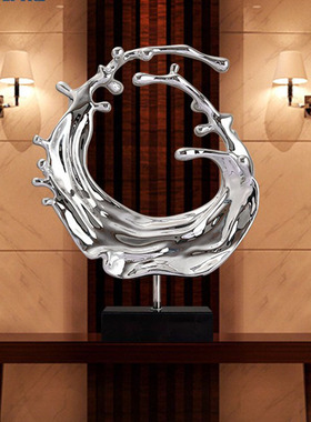 雕塑摆件艺术抽象酒店大厅样板房创意软装饰品环氧透明树脂工艺品